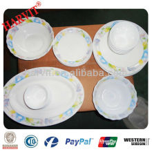 Thermal Shock Proof Wholesale Tableware Turkish Market Opal Ware Glassware Dinner Set Products With Gift Box Packing